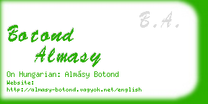 botond almasy business card