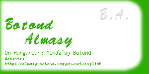 botond almasy business card